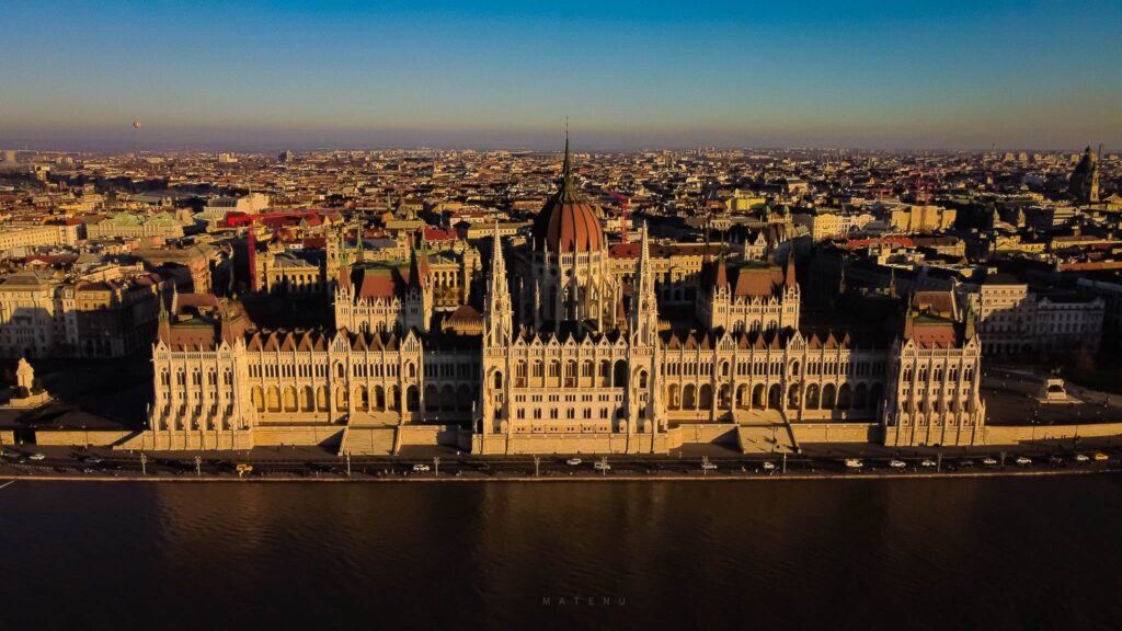 Hungarian-Parliament-Sunset